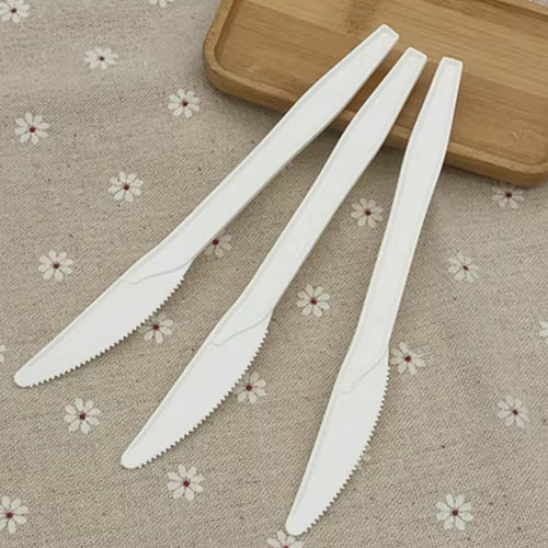 Opsticle Biodegradable cutlery, namely, knives, forks and spoons