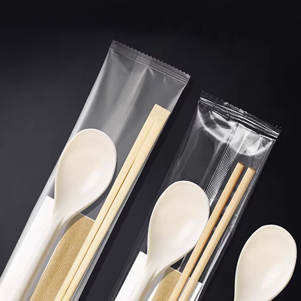 Opsticle Disposable tableware, namely, knives, forks and spoons