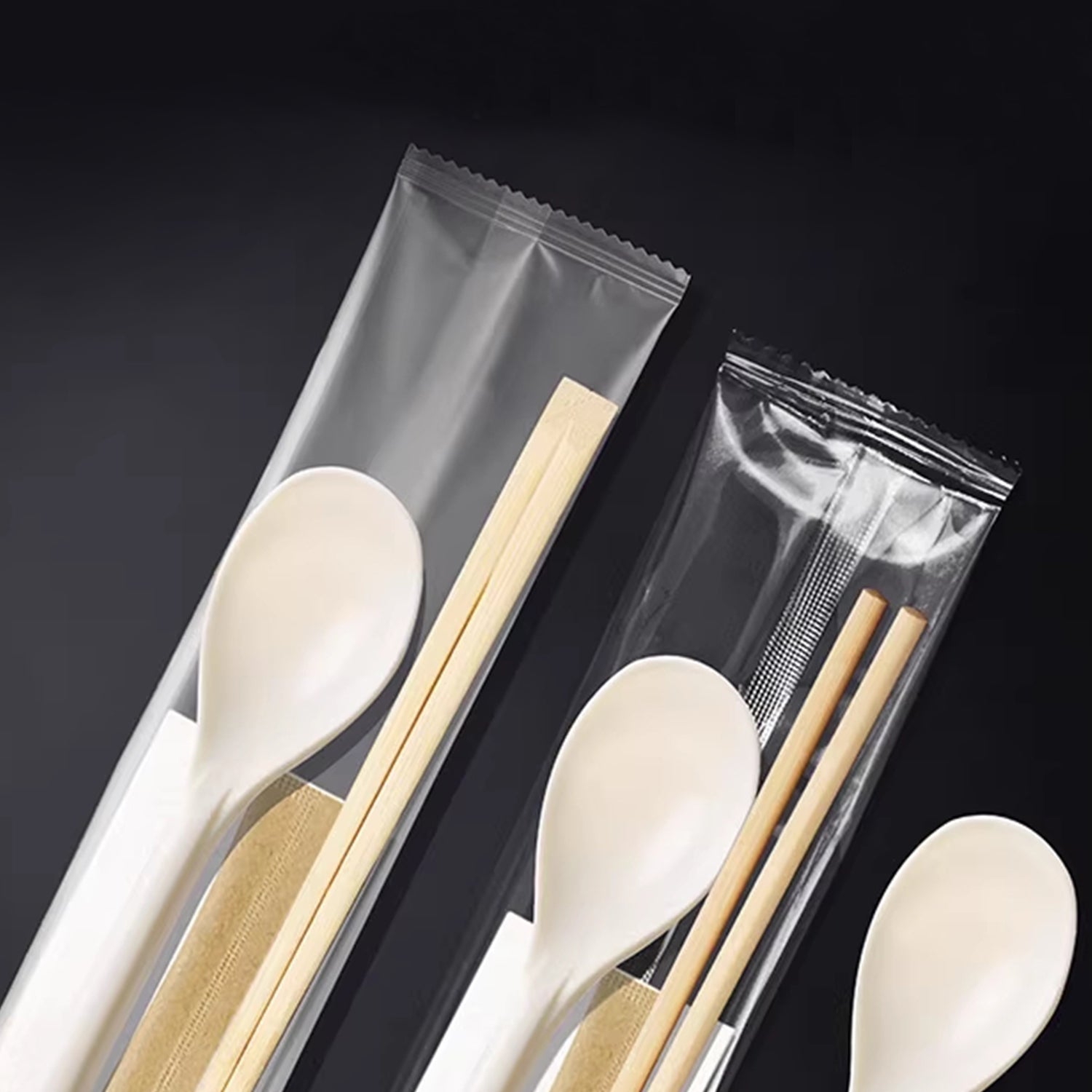 Opsticle Disposable tableware, namely, knives, forks and spoons