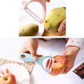 Opsticle Manual Vegetable Peeler with Stainless Steel Blade for Kitchen Use