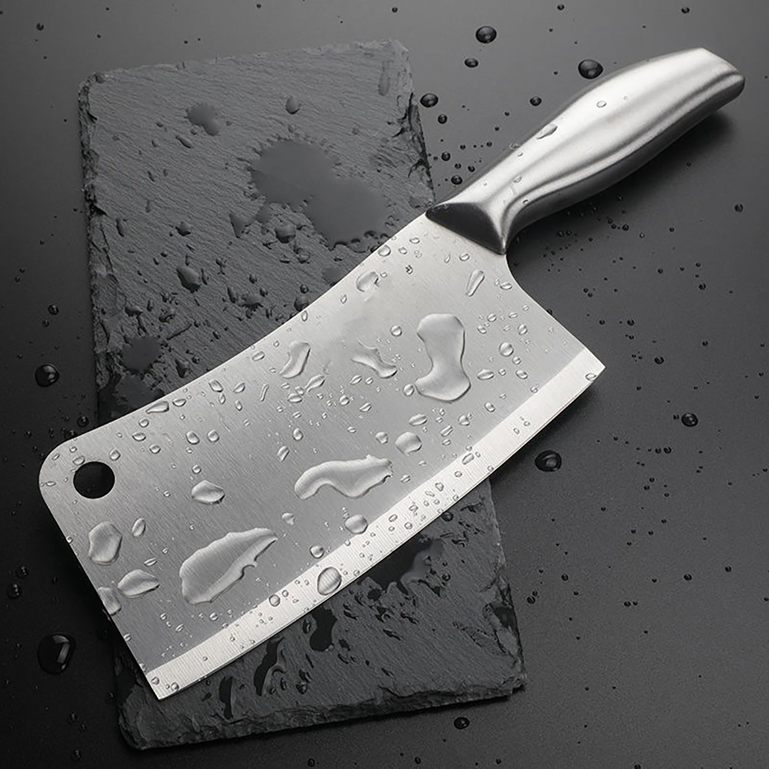 Opsticle Meat Cleaver Butcher Knife, Chinese Vegetable Chopper Slicing Knife