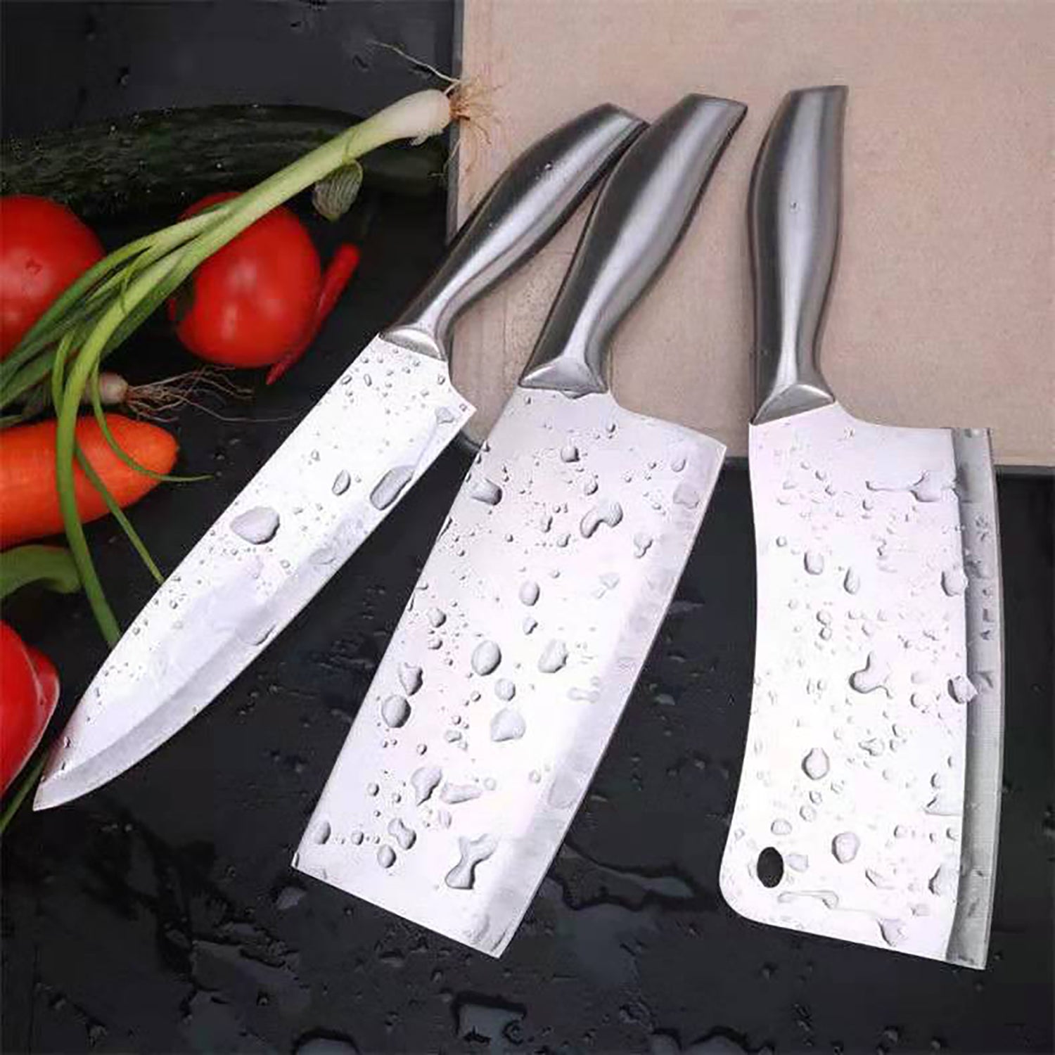 Opsticle Meat Cleaver Butcher Knife, Chinese Vegetable Chopper Slicing Knife