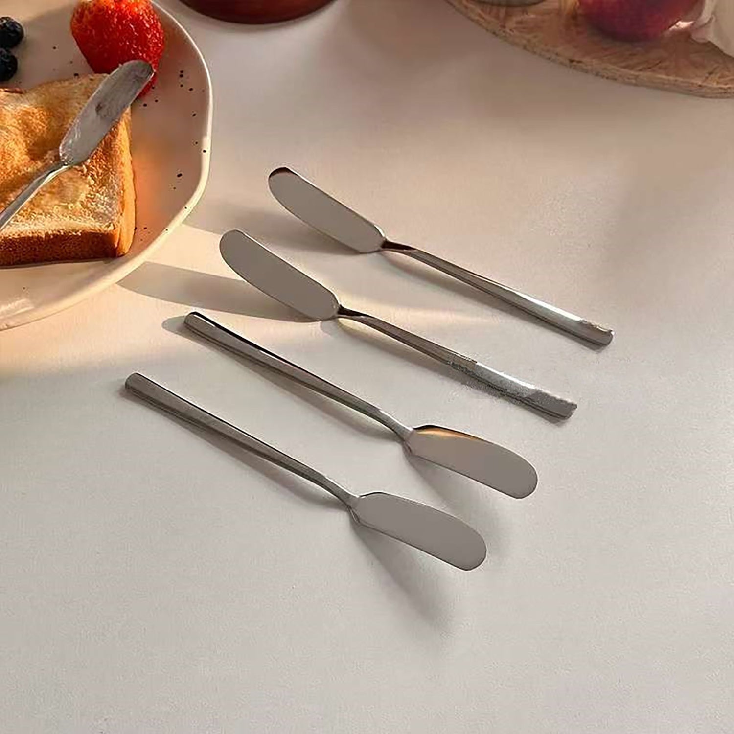 Opsticle Butter and Cheese Spreader Knife with Smooth Edge, 1 Pack