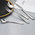 Opsticle Stainless Steel Flatware Set, Metal Tableware Cutlery Set Includes Dinner Knives/Forks/Spoons