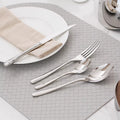 Opsticle Silverware Set, Sterling silver Knives Spoon Forks Set for Home, Kitchen and Restaurant